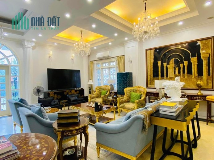Bán Siêu Biệt Thự, Nội Thất dát vàng tại Bán Đảo Linh Đàm, Hoàng Mai, Hà Nội. Diện tích 275m2 x 4