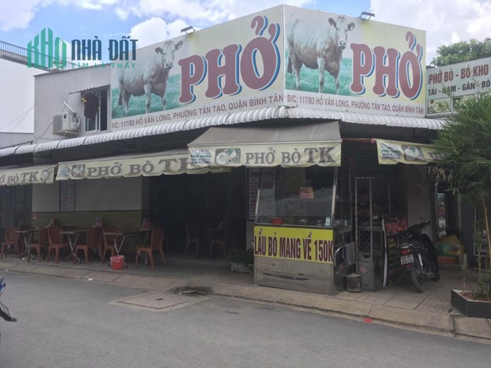Sang lại mặt bằng 2 Mặt Tiền kinh doanh quán Phở gần chung cư Lê Thành Tân Tạo, Quận Bình Tân
