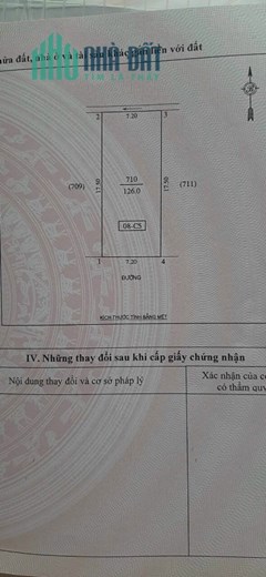 Bán lô 126m2 đất đẹp GIÁ MỀM khu TĐC khối 7 - Quán Bàu - TP Vinh