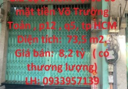 NHÀ ĐẸP CHÍNH CHỦ – Giá Cực Mềm Tại  Mặt Tiền Võ Trường Toản