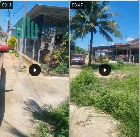 Bán đất Diên Hoà siêu phẩm 3 mặt đường bê tông vuông vức