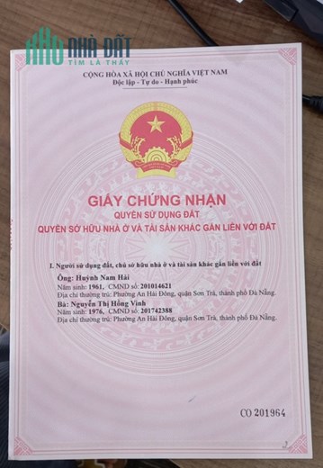 Bán nhà 2 tầng tấm đúc nở hậu, kiệt 6m đường nhựa tại Sơn Trà, 168m2 SĐCC 4.6 tỷ. Lh;0905249565.