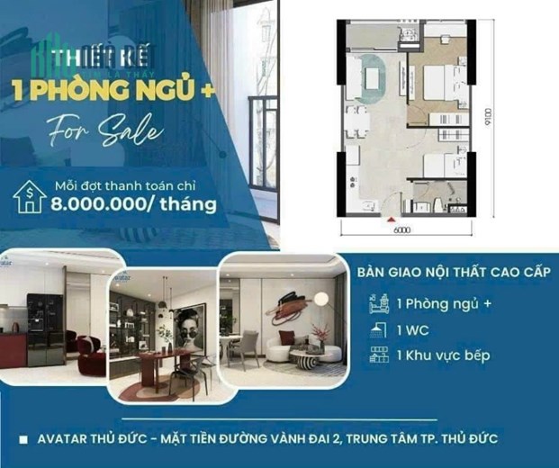 Mua nhà trả bằng lương tháng không lãi suất tại dự án Avatar Thủ Đức ký hđ chỉ 80tr