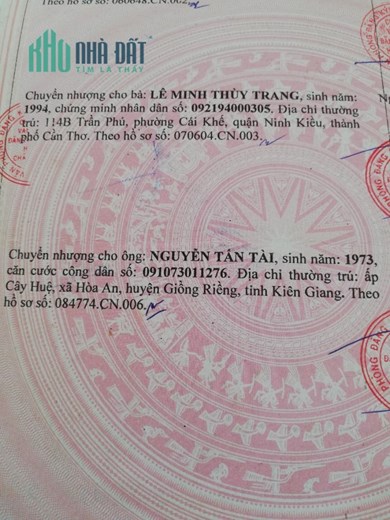 Cần bán Lô Đất Nền Đường số 3 KDC Đông Phú - Châu Thành- Hậu Giang