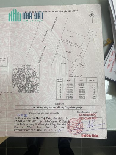 Đất Chính Chủ - Đường Nhựa 10m – Vỉa Hè 3m - Giá Đầu Tư Tại F 2 – TP. Vũng Tàu.