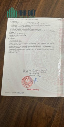 Nhà 2 mặt tiền đường rộng 18m. diện tích 60m2 đường CN11, Sơn Kỳ, Tân Phú, giá chỉ 8.5 tỷ.