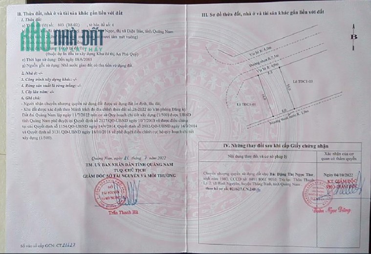 CHÍNH CHỦ BÁN Lô Đất Tại Điện Ngọc, Điện Bàn, Quảng Nam. - Giá Cực Rẻ