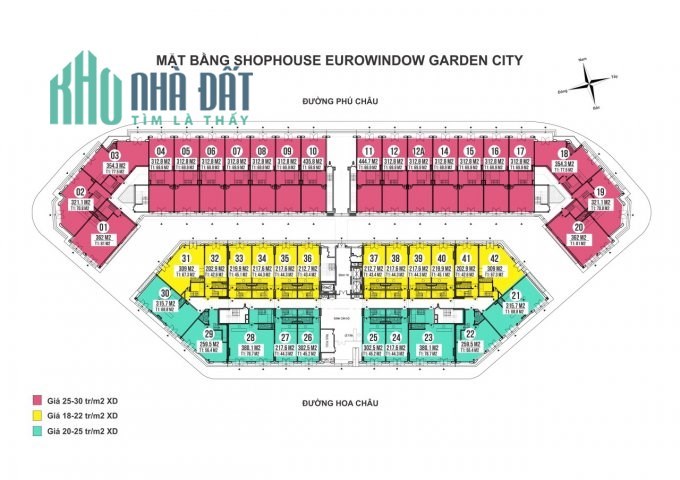 BÁN CĂN NHÀ PHỐ 5 TẦNG EUROWINDOW GARDENT CITY THANH HÓA