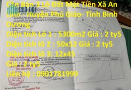 Cần Bán 3 Lô Đất Mặt Tiền Xã An Linh - Huyện Phú Giáo- Tỉnh Bình Dương