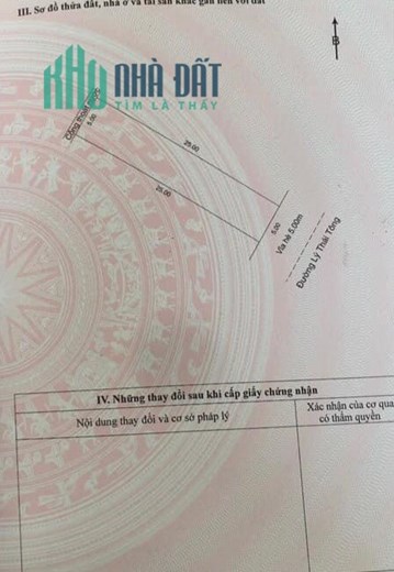 🔴💥CẦN BÁN LÔ ĐẤT ĐƯỜNG  LÝ THÁI TÔNG