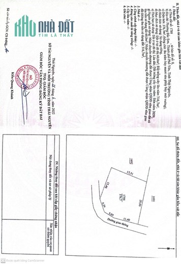 Cần bán lô đất tại Phường Đắc Sơn - Thành Phố Phổ Yên - Tỉnh Thái Nguyên.