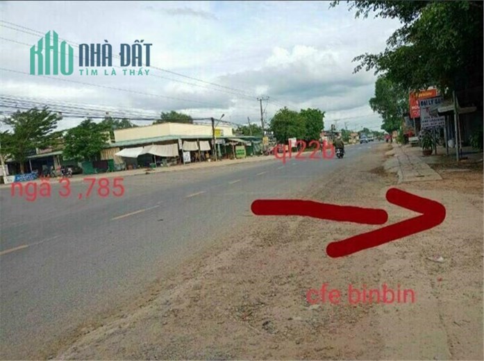BÁN GẤP LÔ ĐẤT MẶT TIỀN Tại Ấp Xóm Tháp, Xã Tân Phong, Huyện Tân Biên - Tây Ninh