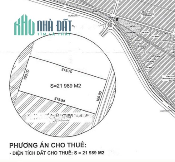 Bán lô đất 21.989m2 trong KCN Bình Xuyên 1 - Vĩnh Phúc