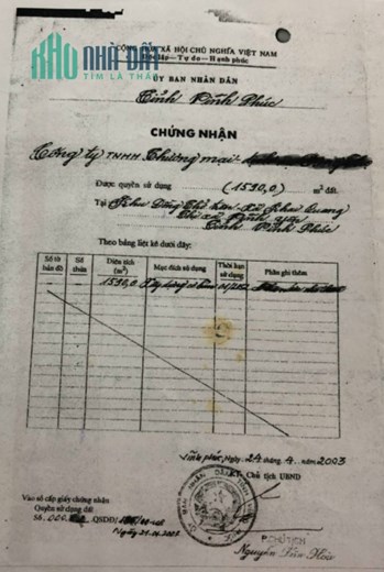 Bán lô đất cùng nhà xưởng tại Phường Khai Quang, Tp Vĩnh Yên - Vĩnh Phúc
