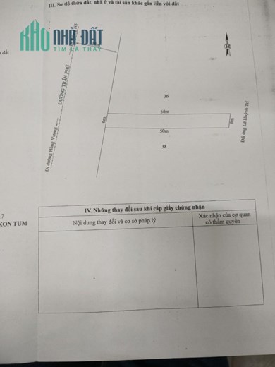CHÍNH CHỦ CẦN BÁN NHANH  Lô Đất Vị Trí Đẹp tại Đường Trần Phú, thôn 6, Thị trấn Pleikần, Huyện Ngọc