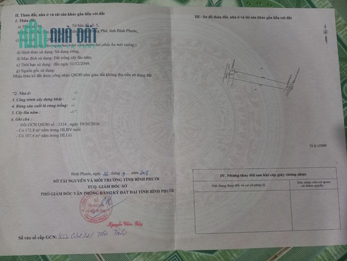 BÁN LÔ ĐẤT ĐẸP CÓ 1-0-2, GIÁ RẺ TẠI ĐỒNG PHÚ - CHÍNH CHỦ KHÔNG QUA TRUNG GIAN