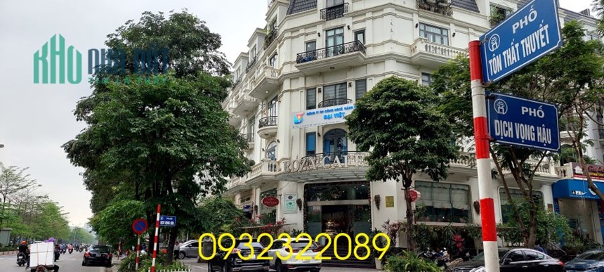 Bán đất MP Dịch Vọng Hậu 140m2 - mặt tiền 12m, gần Trần Thái Tông.
