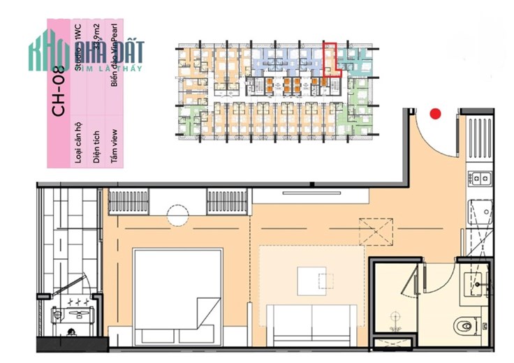 CỰC SỐT ! HIẾM --- Em đang có 2 Xuất căn stuido mã 03 và 08 Hướng Đông Nam Tại ICOn 40 Hạ Long !
