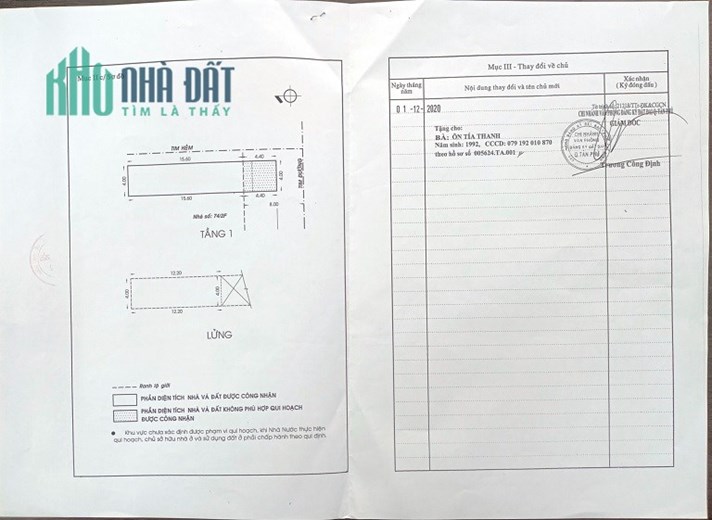 Cần bán gấp nhà 2 mặt tiền, Hiền Vương, Phường Phú Thạnh, Quận Tân Phú, Tp Hồ Chí Minh