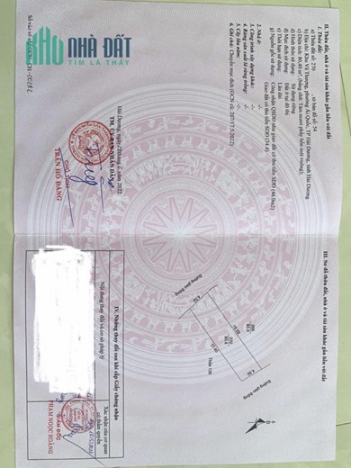 chính chủ cần bán  lô đất ở khu Vũ Thượng, phường Ái Quốc, thành phố Hải Dương