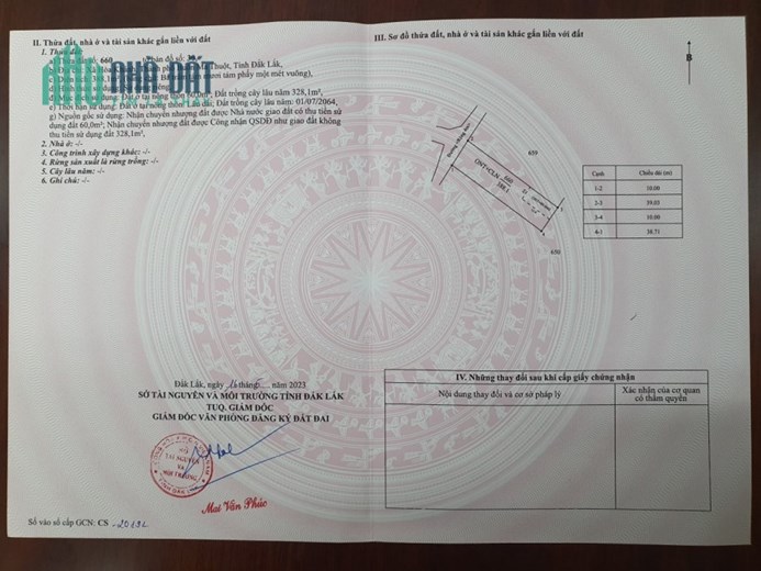 CHÍNH CHỦ CẦN BÁN LÔ ĐẤT ĐẸP MẶT TIỀN ĐƯỜNG Ở XÃ HÒA KHÁNH – TP.BUÔN MA THUẬT – ĐẮK LẮK