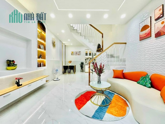 NHÀ ĐẸP GV, HẺM XE HƠI THÔNG 30M2 1T1L- KD TỐT, TẶNG FULL NỘI THẤT