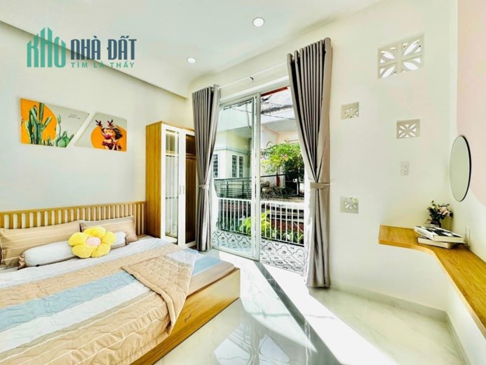 NHÀ ĐẸP GV, HẺM XE HƠI THÔNG 30M2 1T1L- KD TỐT, TẶNG FULL NỘI THẤT