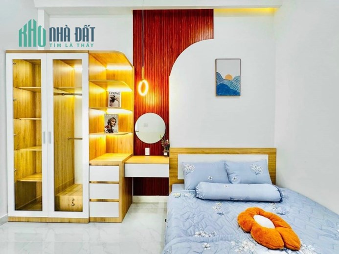 NHÀ ĐẸP GV, HẺM XE HƠI THÔNG 30M2 1T1L- KD TỐT, TẶNG FULL NỘI THẤT