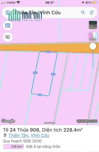 Bán lô đất đường Thiện Tân, X.Thiện Tân, Vĩnh Cửu, Đồng Nai