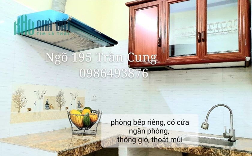 Cho thuê căn hộ 45m2 khép kín ngõ 195 Trần Cung, Cổ Nhuế 1, Bắc Từ Liêm.