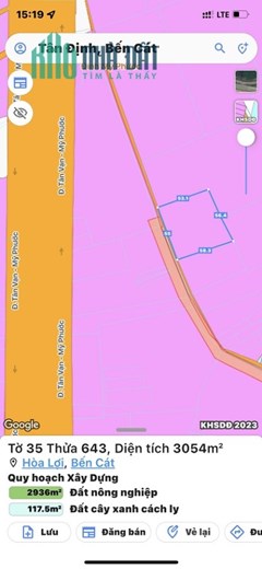 CHÍNH CHỦ CẦN BÁN ĐẤT TẠI THỊ XÃ BẾN CÁT- TỈNH BÌNH DƯƠNG
