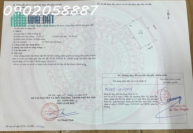 CHÍNH CHỦ CẦN BÁN NHÀ NGUYÊN CĂN LÔ GÓC 3 TẦNG