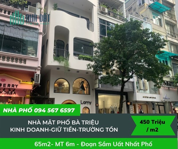 Bán nhà mặt phố quận Hai Bà Trưng