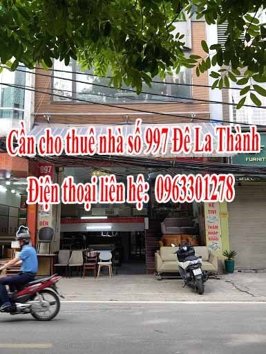 Cho thuê nhà mặt phố Đê La Thành để kinh doanh Ba Dình HN