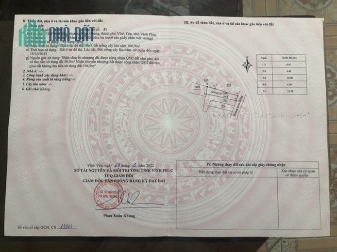 CẦN TIỀN BÁN GẤP nhà riêng Khai Quang TP.Vĩnh Yên Vĩnh Phúc giá rẻ