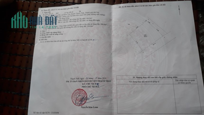 Lô góc 344m Bình Yên - Thạch Thất giá rẻ