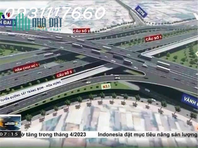 Đất chính chủ mặt tiền 25C tiếp nối vành đai 3 đi thẳng sân bay Long Thành chỉ 950 triệu
