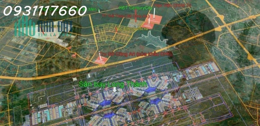 Century City - đất sân bay quốc tế Long Thành chỉ 1.6 tỷ/nền, vị trí đẹp gần trường học
