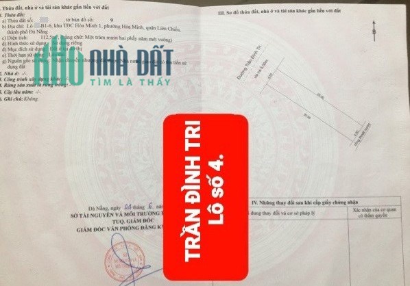 🔴💥ĐẤT ĐƯỜNG TRẦN ĐÌNH TRI -  SÁT BIỂN
