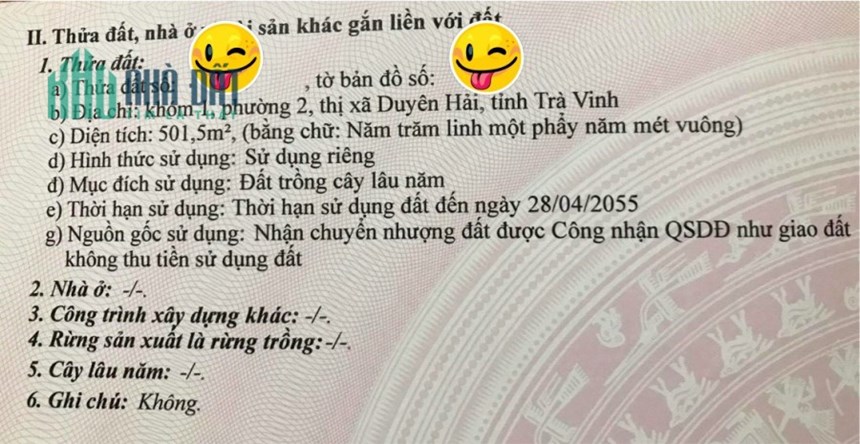 Sở Hữu Ngay Lô Đất Đẹp Vị Trí Đắc Địa Tại Phường 2 Thị xã Duyên Hải, Trà Vinh
