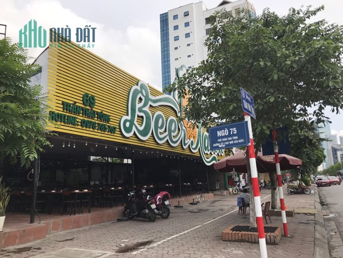 SIÊU PHẨM MẶT PHỐ ,  PHỐ VIP CẦU GIẤY, LÔ GÓC 3 THOÁNG , PHÁP LÝ ĐẸP 3500M2 x MT 75M x HƠN 900 TỶ.