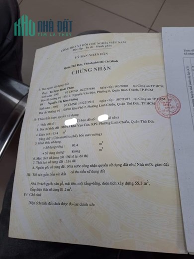Chính Chủ Cần Bán Gấp Nhà 1 Trệt 1 Lửng Quận Thủ Đức