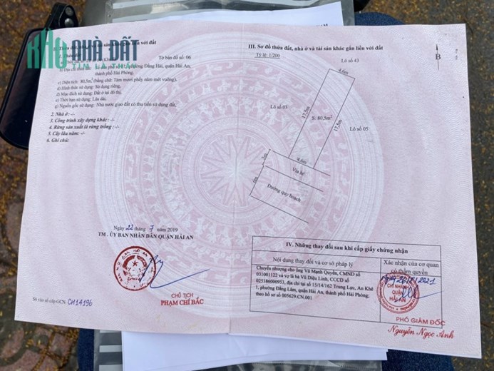 Bán lô Đất Tuyến 2 lê Hồng Phong 81M ngang 4,5