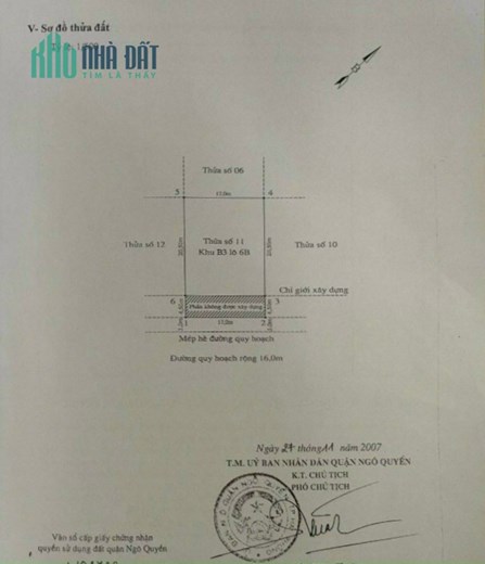 Bán lô đất 425M Tuyến 2 Lê Hồng Phong
