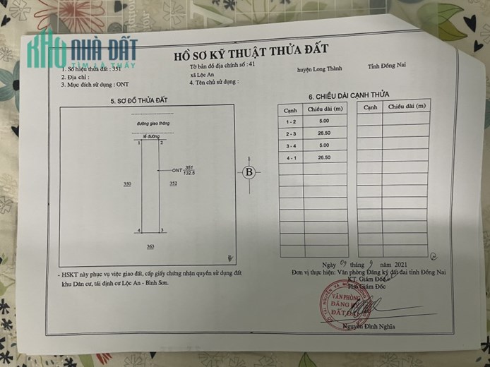 CHÍNH CHỦ BÁN ĐẤT TĐC SÂN BAY LONG THÀNH -HUYỆN LONG THÀNH-ĐỒNG NAI