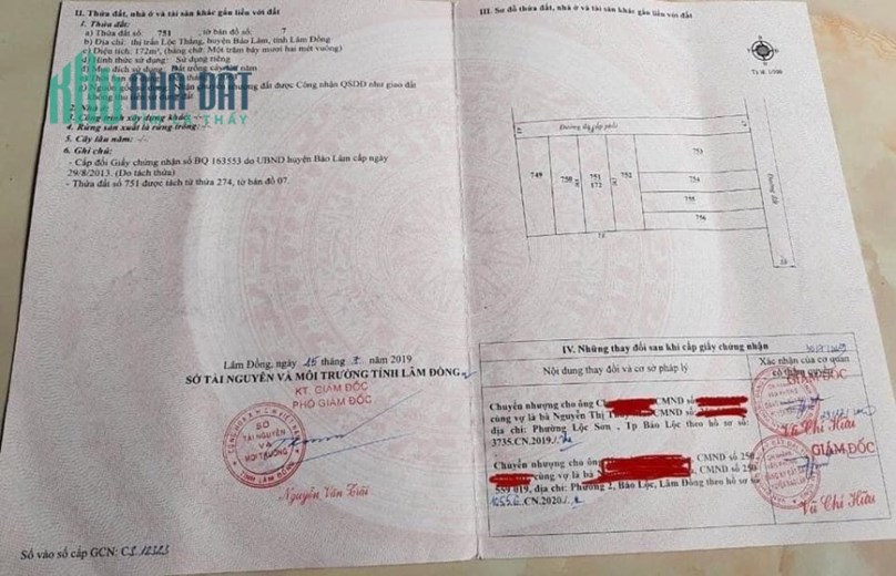 CHÍNH CHỦ CẦN BÁN NHANH  2  Lô Đất Đẹp Vị Trí Đắc Địa Tại Lộc Thắng Bảo Lâm, Lâm Đồng
