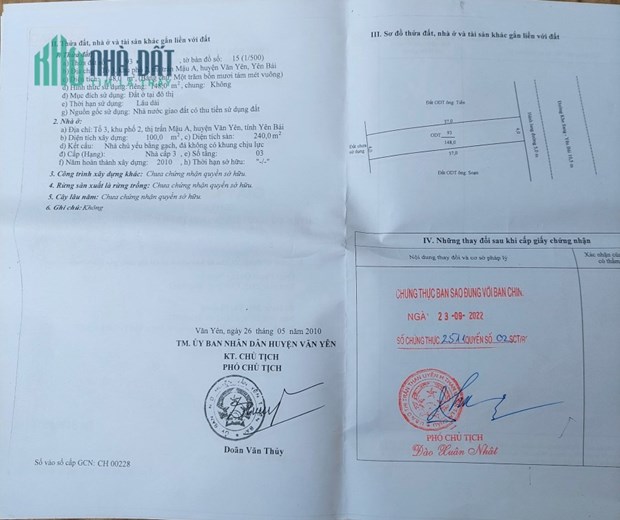 Cần Bán Nhà 3 Tầng Vị Trí Siêu Đắc Địa Tại Huyện Văn Yên, Tỉnh Yên Bái