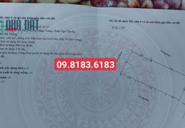 Bán đất tặng biệt thự tuyến 2 An Đà, diện tích 168m, ngõ 4m, GIÁ 42 tr/m cực đẹp