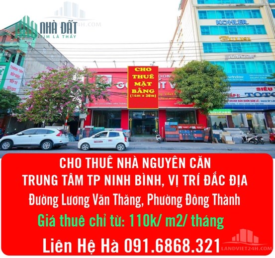 Góc cho thuê : NHÀ NGUYÊN CĂN TRUNG TÂM TP NINH BÌNH, VỊ TRÍ ĐẮC ĐỊA