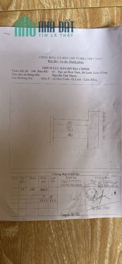 CHÍNH CHỦ CẦN BÁN GẤP CĂN NHÀ Đẹp 2 Mặt Tiền Tại Xã Hòa Ninh, Huyện Di Linh, Lâm Đồng